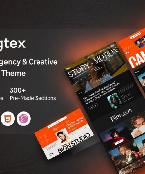 Agtex – Digital Agency & Portfolio WordPress Theme