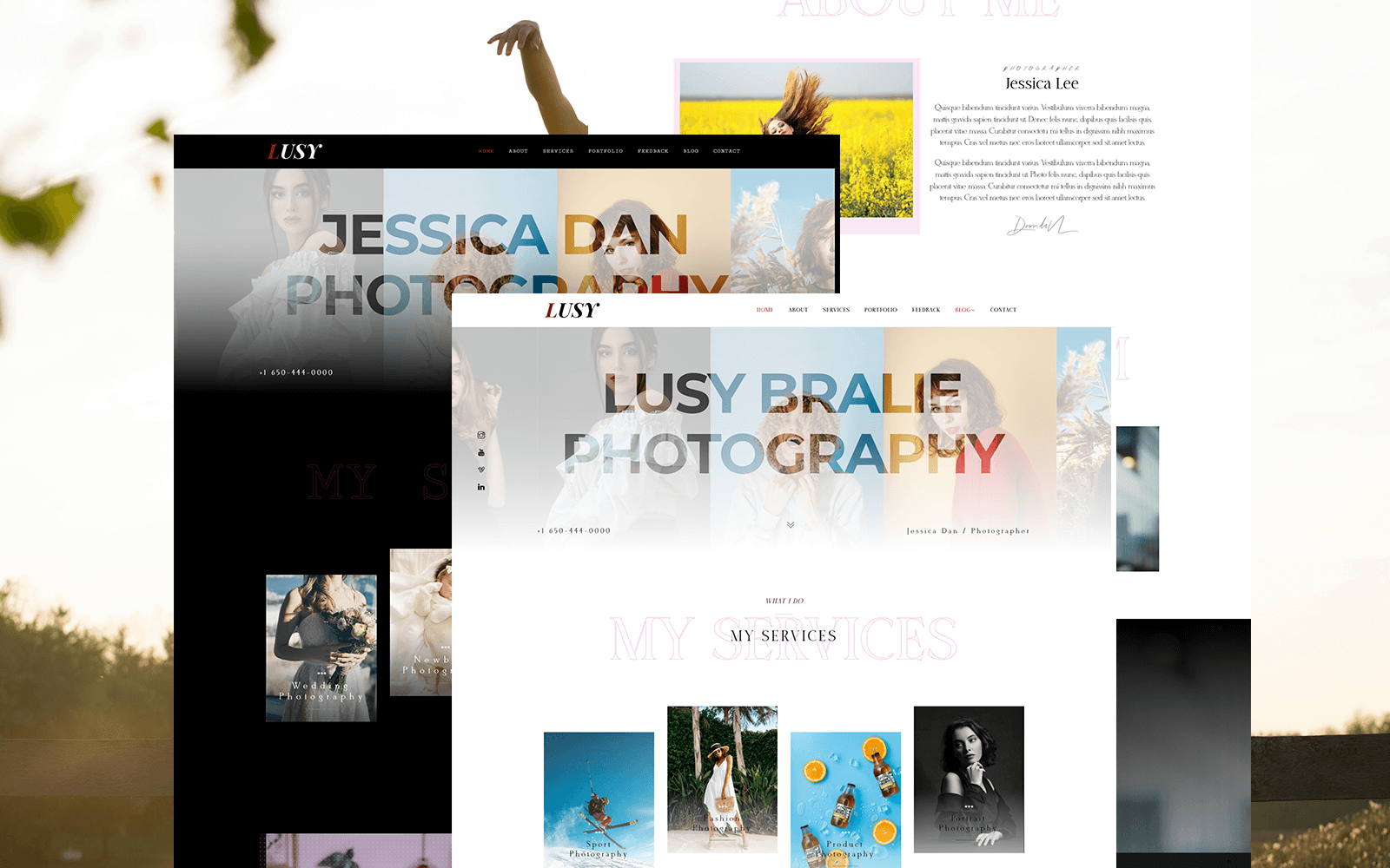 Lusy – Photography Portfolio WordPress Theme